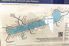 Balaton railway system around the lake
