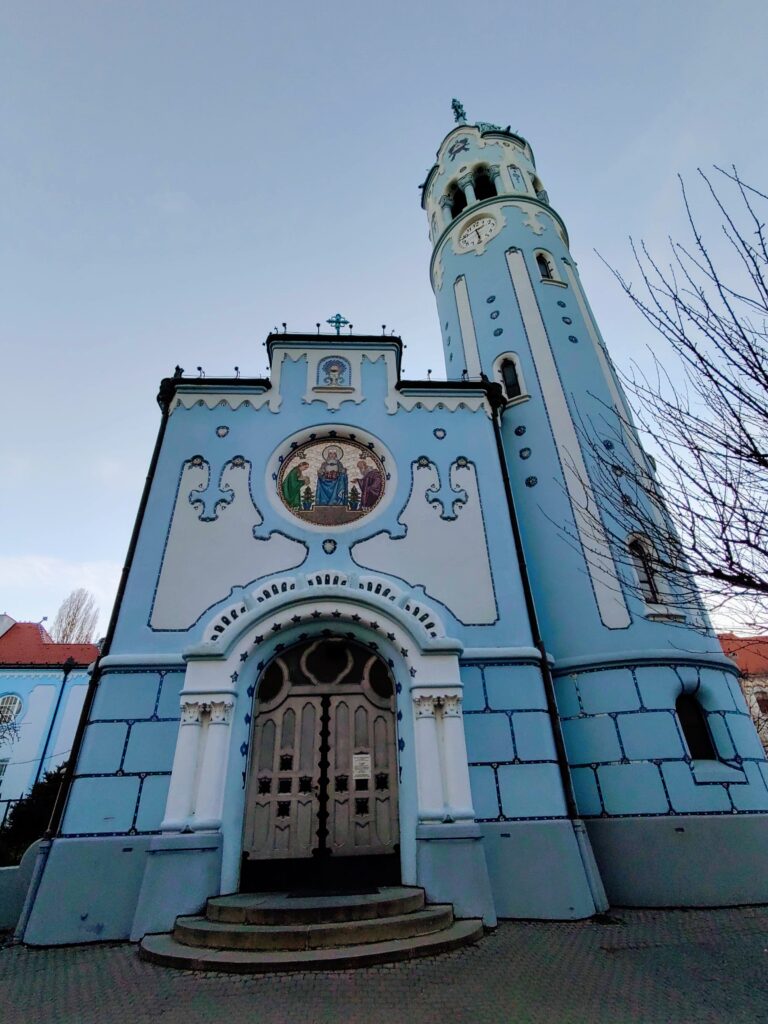 The blue church
