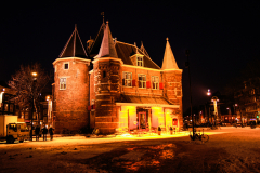Amsterdam Waag at night