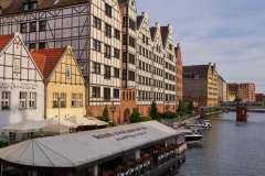 Motława River in Gdańsk